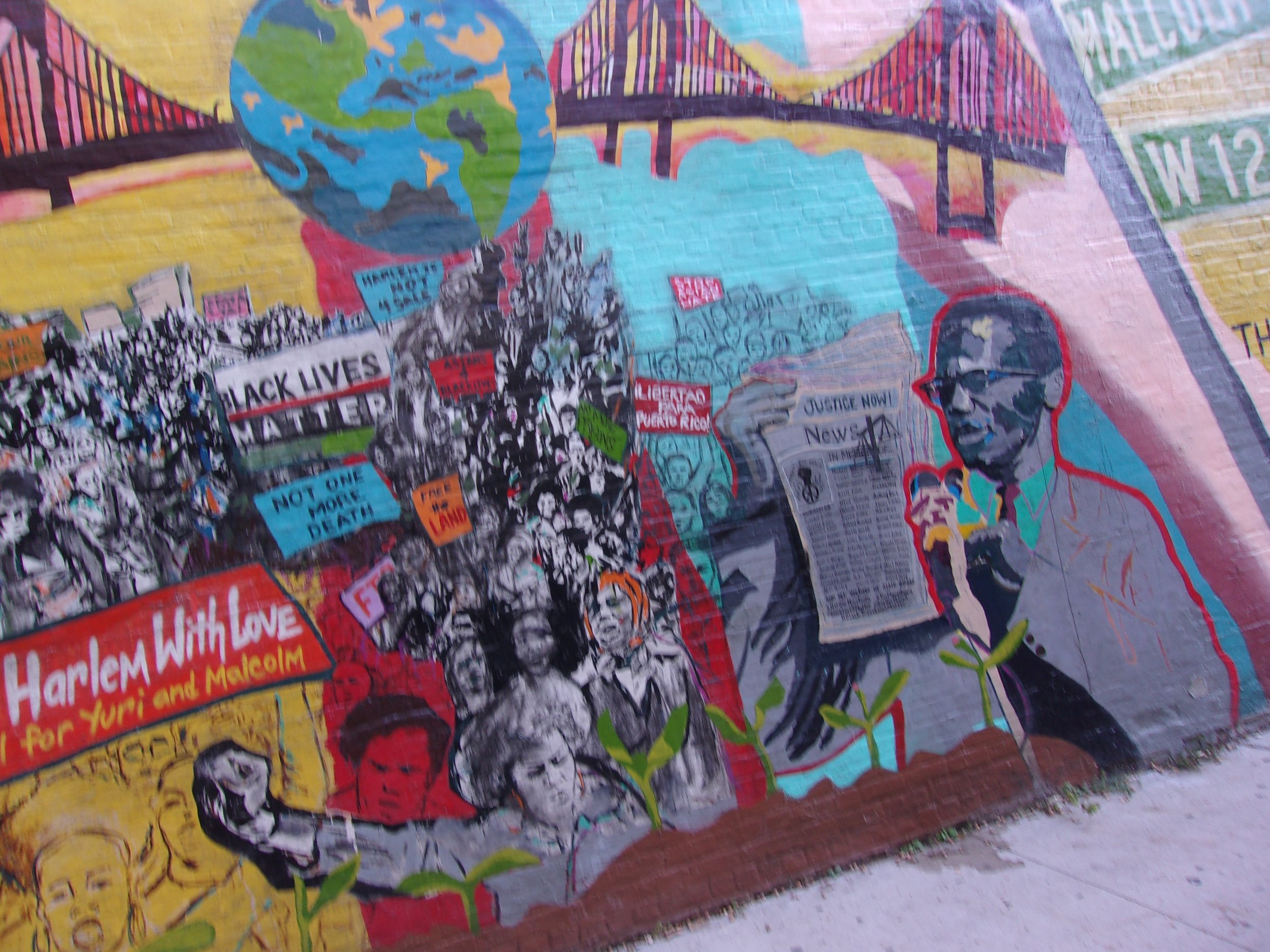 Colorful Graffiti Wall on the Black Lives Matter Movement