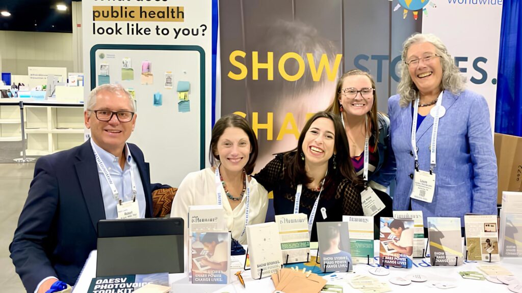 The PVWW team and Dr. Bob Strack at our booth at APHA 2023. Source: PVWW