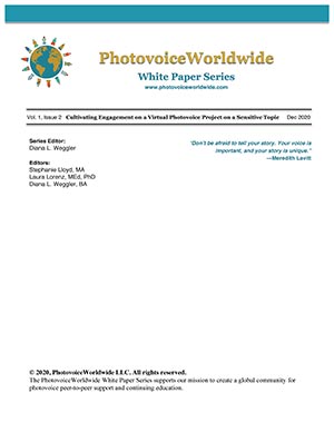 The white paper cover of "Cultivating Engagement on a Virtual Photovoice Project on a Sensitive Topic"