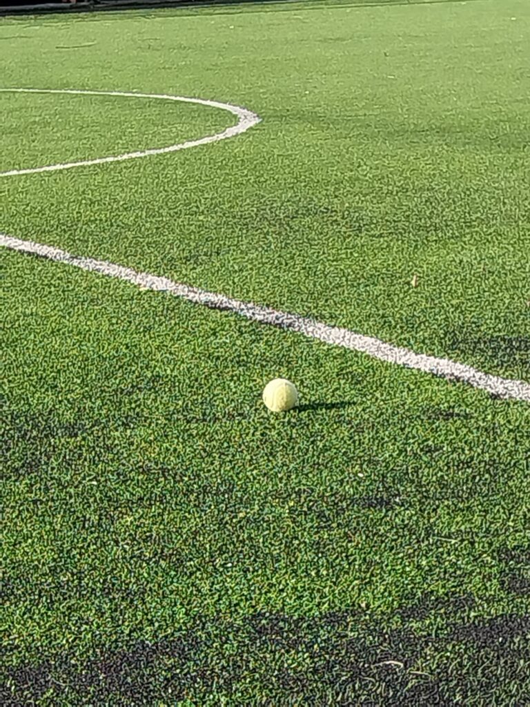 Tennis ball on a field